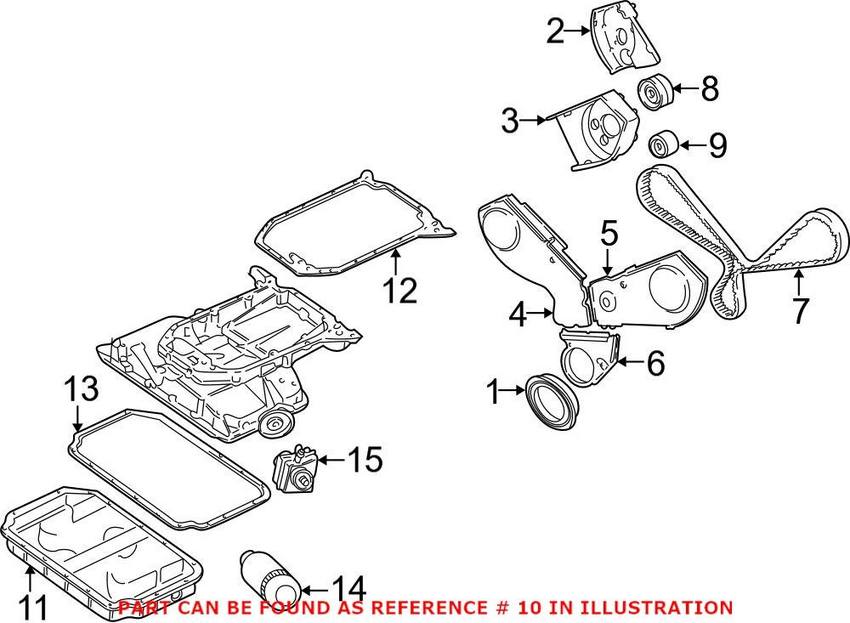 Audi VW Engine Oil Pan - Upper 078103603M